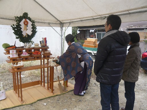 大阪市での地鎮祭