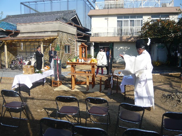 地鎮祭の準備